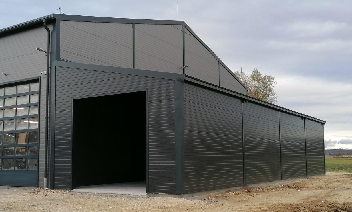 Acélvázas épület kivitelezése - 2