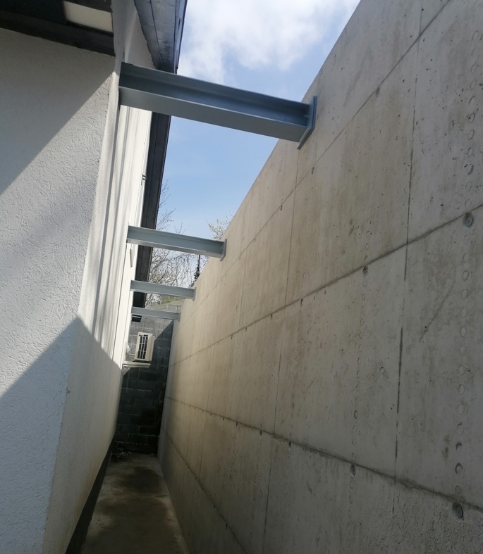 Monolit vasbeton támfal és műtárgy - 6